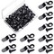 100 Pieces Metal Picture Frame Turn Buttons Fasteners with Screws, Turn Buttons for Picture Frames, Hardware Backing Clips for Hanging Photos Drawings Posters